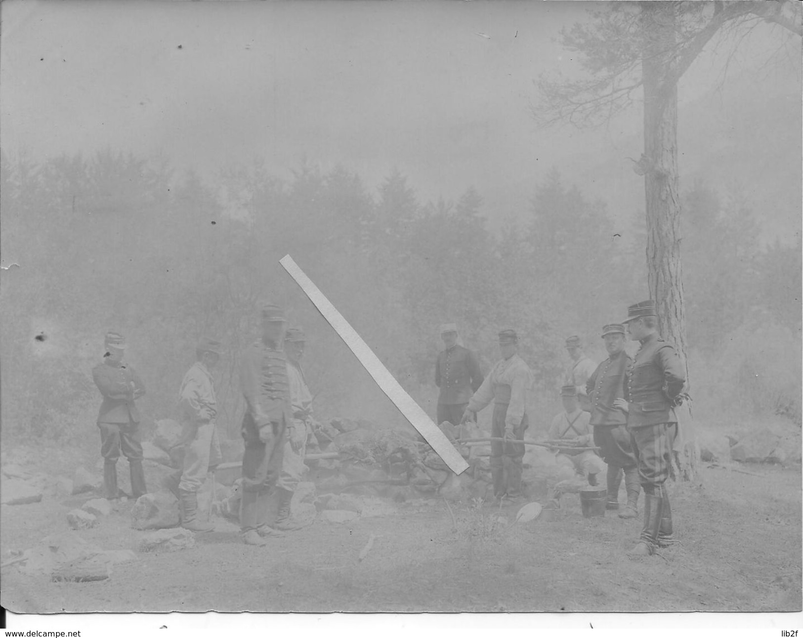 1907 Grenoble Méchoui Des Officiers Du 2è Rgt.d'artillerie De Campagne Concours De Voitures 1 Photo - War, Military