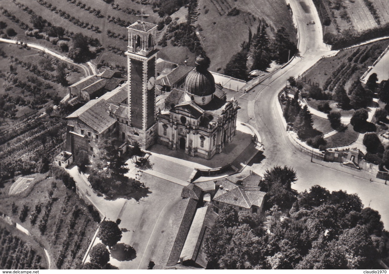 CARTOLINA - POSTCARD - VICENZA - BASILICA DI M. BERICO - VEDUTA AEREA - Vicenza