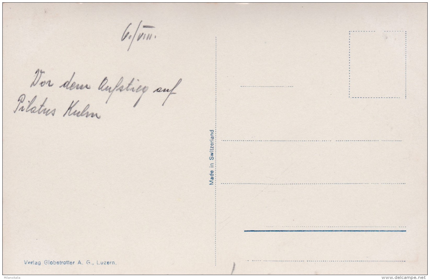 Pilatus - Klimsenhorn (1148) * 6. 8. 1931 - Other & Unclassified