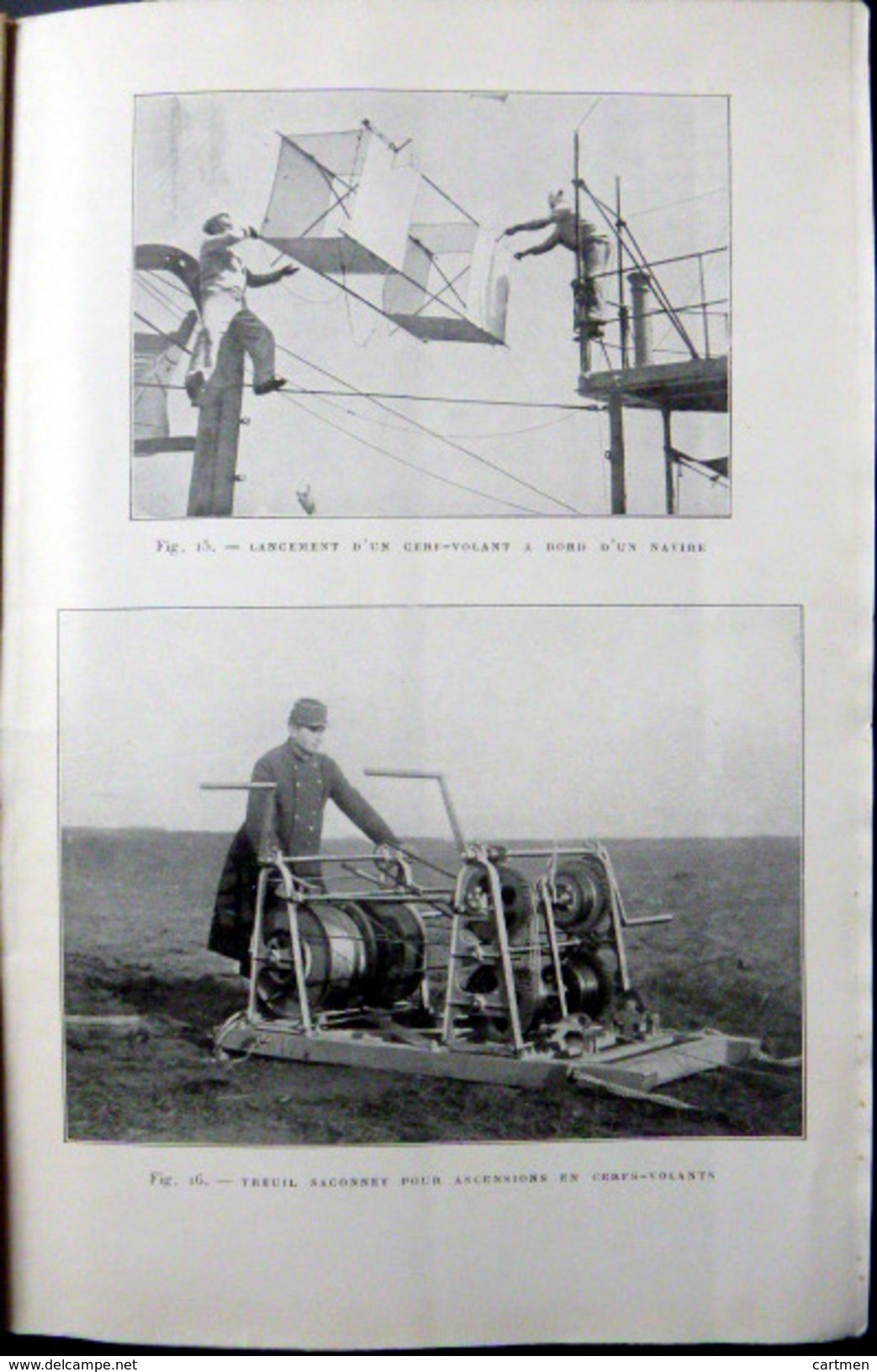 AVIATION GUERRE CERFS VOLANTS EMPLOI DES CERFS VOLANTS MONTES  POUR LE RECHERCHE DE SOUS MARINS 1917 - Autres & Non Classés