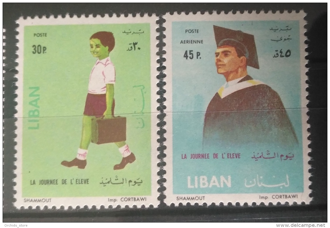 E11VP - Lebanon 1962 Mi. 792-793 Complete Set 2v. MNH - Education Day - Libanon