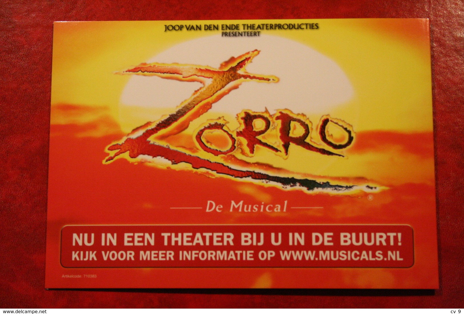 Persoonlijke Postzegels Zorro Musical  POSTFRIS  MNH / ** NEDERLAND NIEDERLANDE NETHERLANDS - Timbres Personnalisés