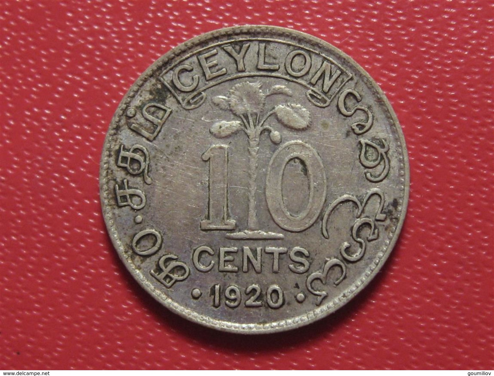 Sri Lanka - Ceylon - 10 Cents 1920 7471 - Sri Lanka