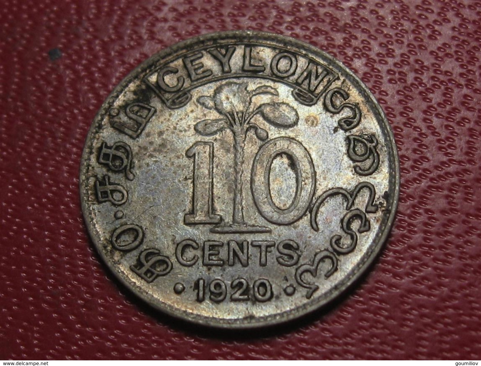 Sri Lanka - Ceylon - 10 Cents 1920 7471 - Sri Lanka