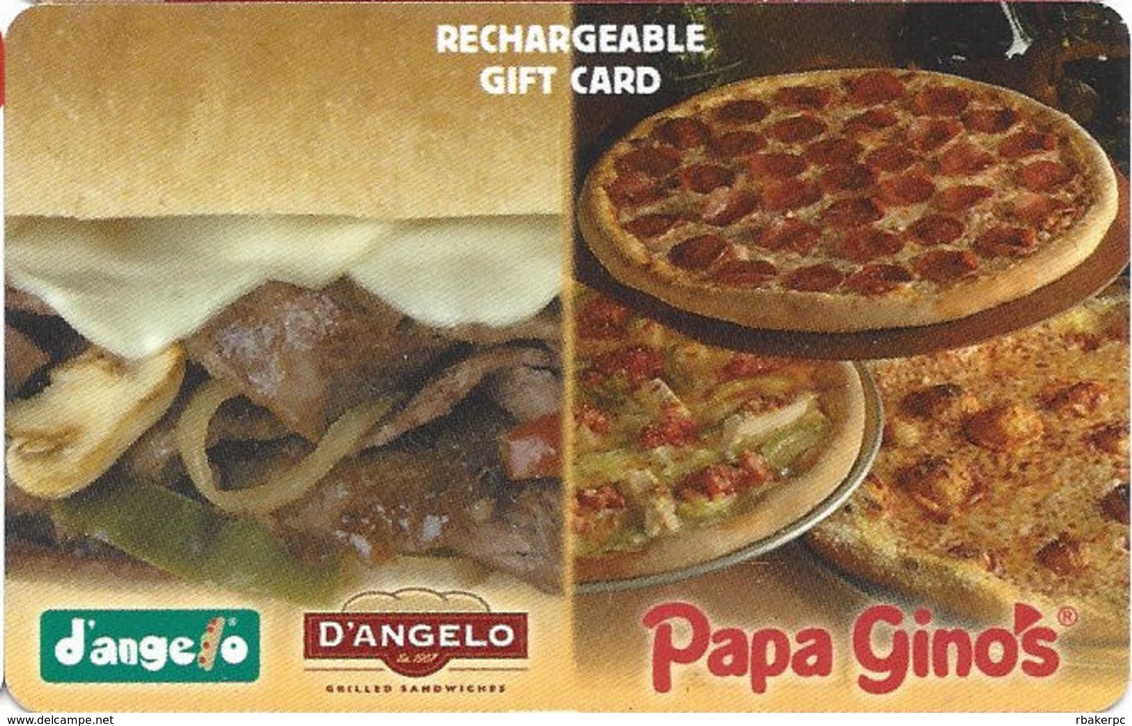 Papa Gino's / D'Angelo Gift Card - Gift Cards