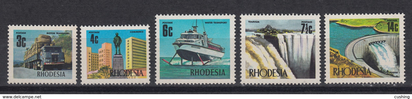 RHODESIA (South): Yvert 220-4 - ** MNH - 1973 – Several Objects. - Rhodesia (1964-1980)