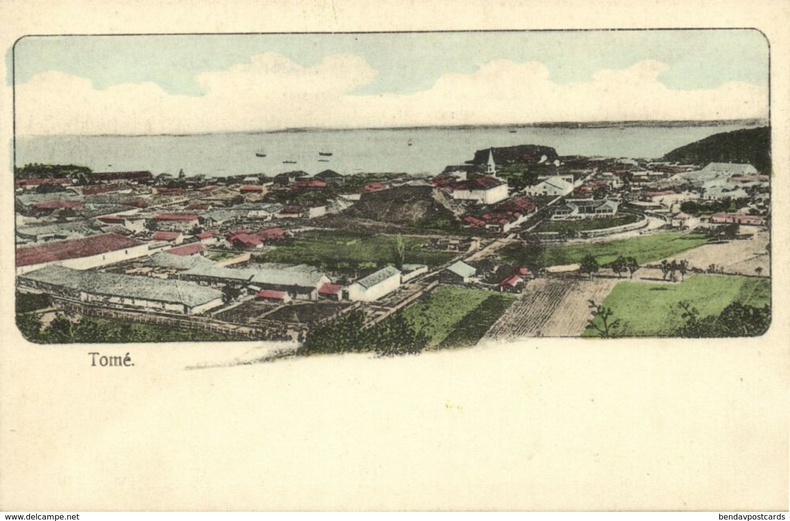 São Tomé, SAO TOME, General View (1910s) Postcard - Sao Tome And Principe