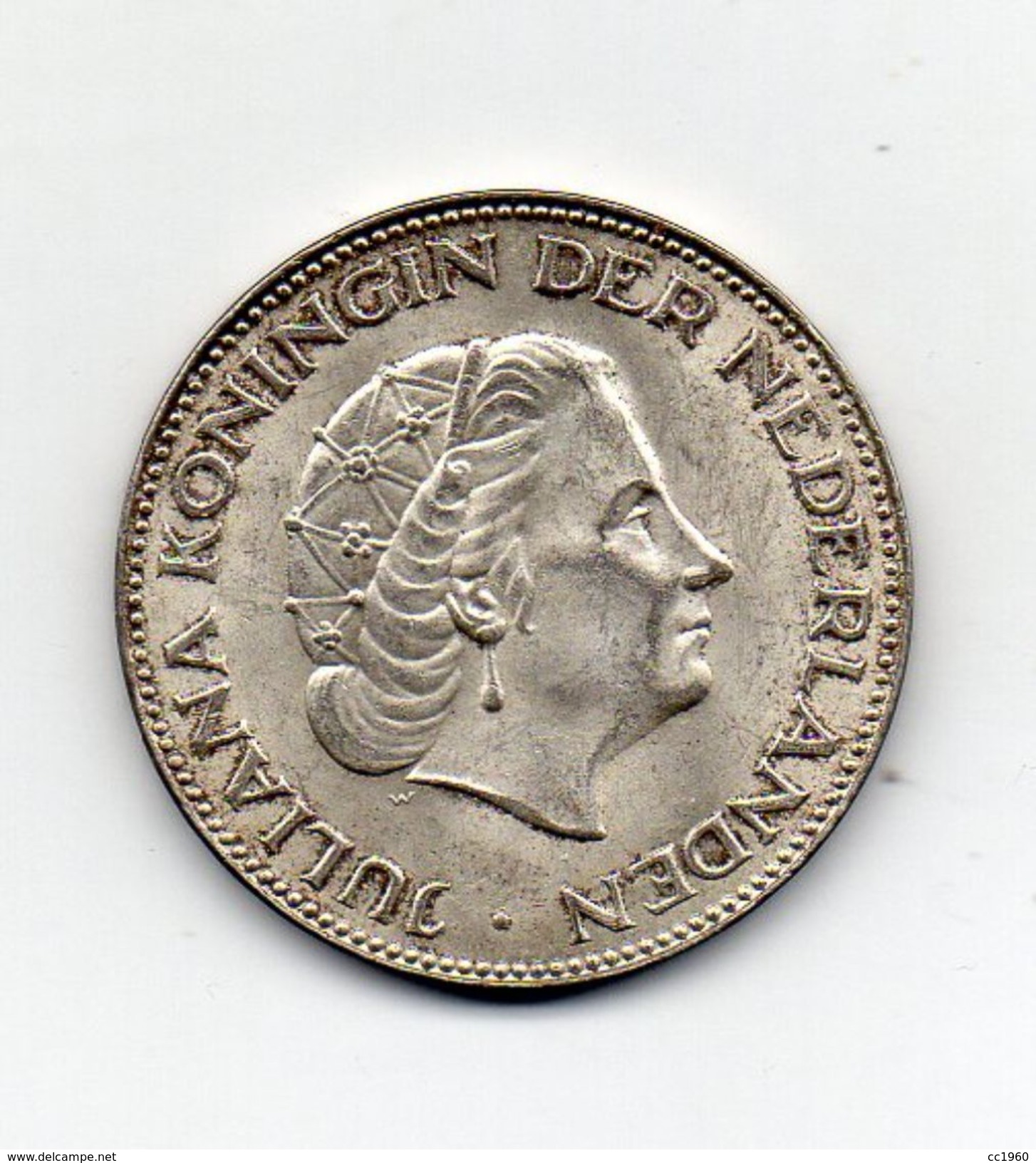Paesi Bassi (Olanda) - 1959 -  2 E 1/2  Gulden - Argento - (FDC7358) - Monete D'Oro E D'Argento