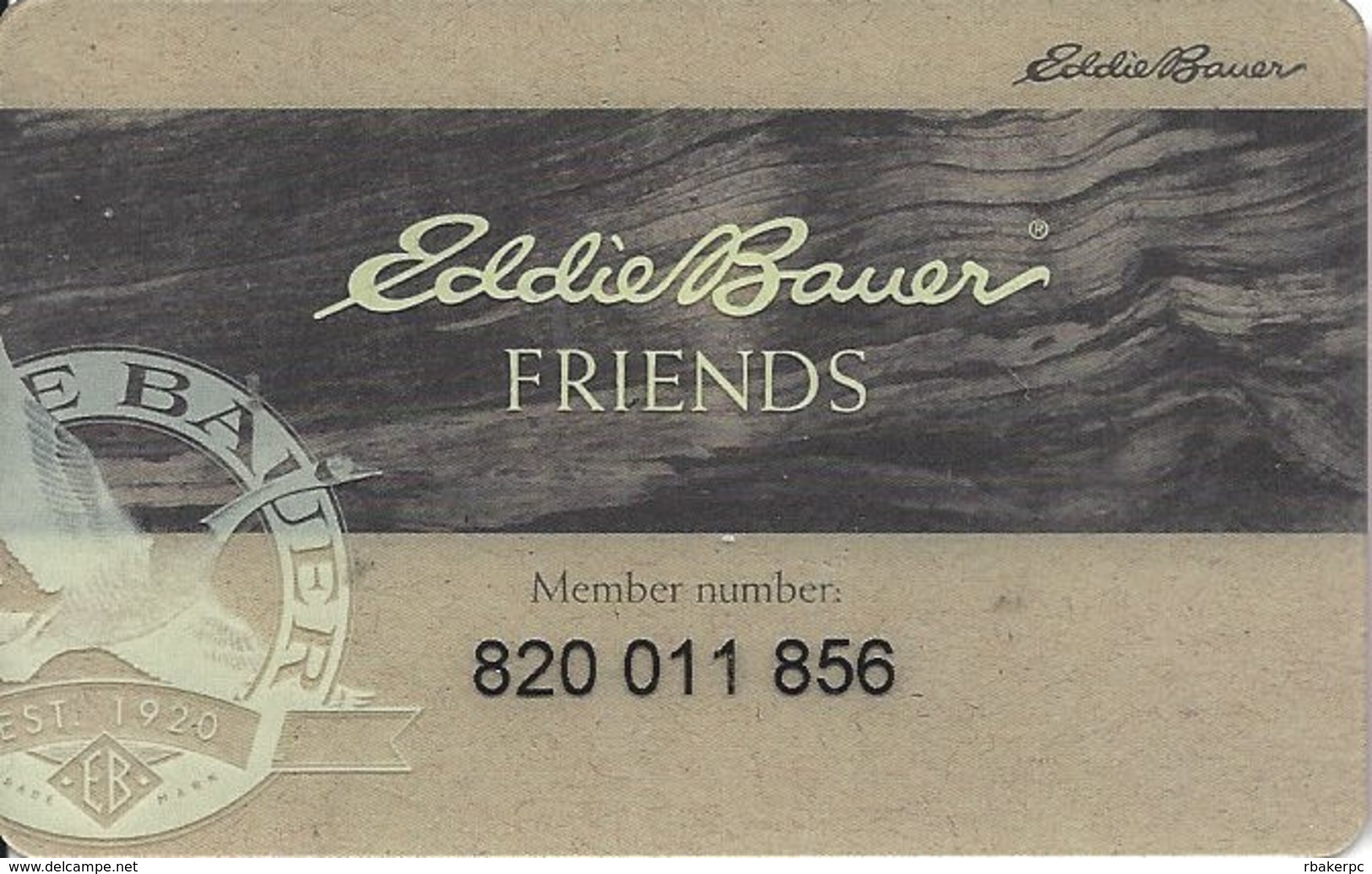 Eddie Bauer - Customer Loyalty/Membership Card - Other & Unclassified