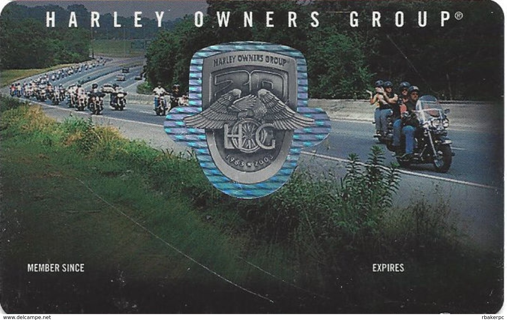 Harley Owners Group - Customer Loyalty/Membership Card - Other & Unclassified