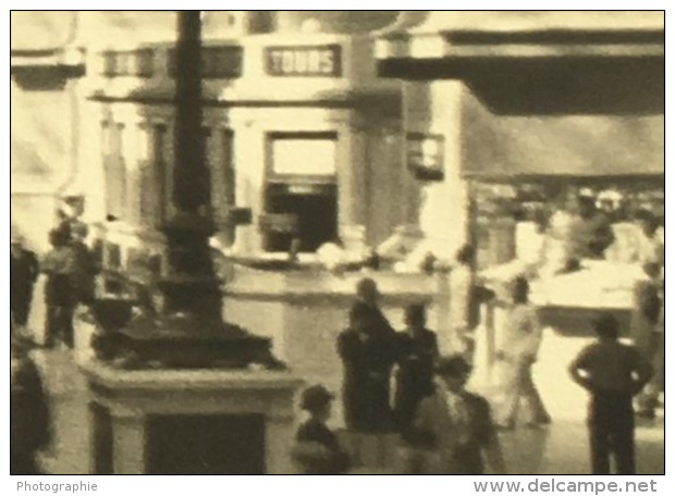 Gare De New York Grand Central Station Hall Voyageurs Ancienne Photo 1940 - Trains