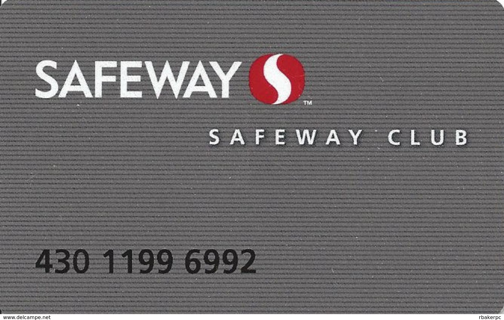 Safeway - Customer Loyalty/Membership Card - Other & Unclassified