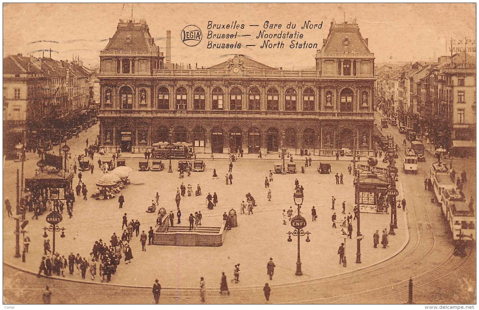 BRUXELLES - Gare Du Nord - Chemins De Fer, Gares