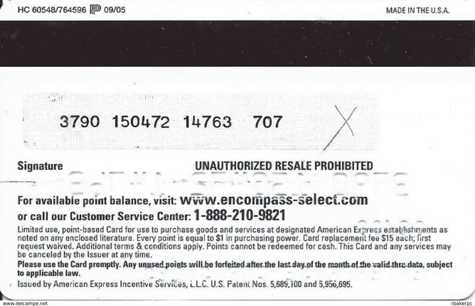 Enterprise Car Sales - American Express 200 Points Prepaid Reward Card - Gift Cards