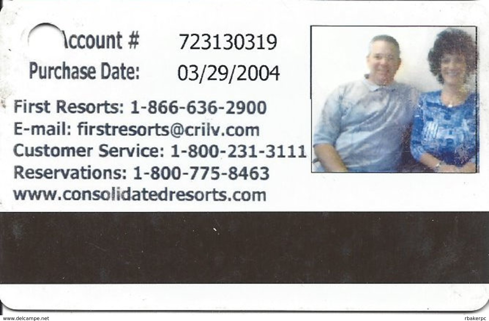 Consolidated Resorts Members Card - Other & Unclassified