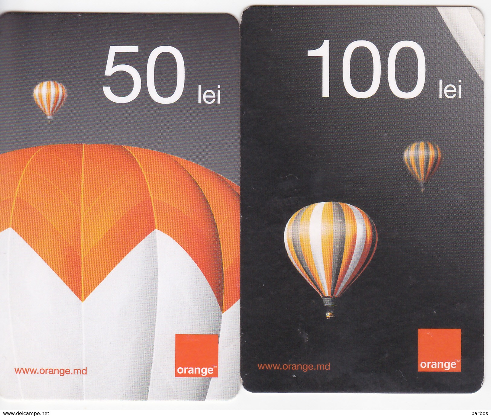 Moldova ,  Moldavie  Moldau ,  Prepaid Phonecard - Orange , 2013 ;  50 Lei + 100 Lei , Paper , Used - Moldova