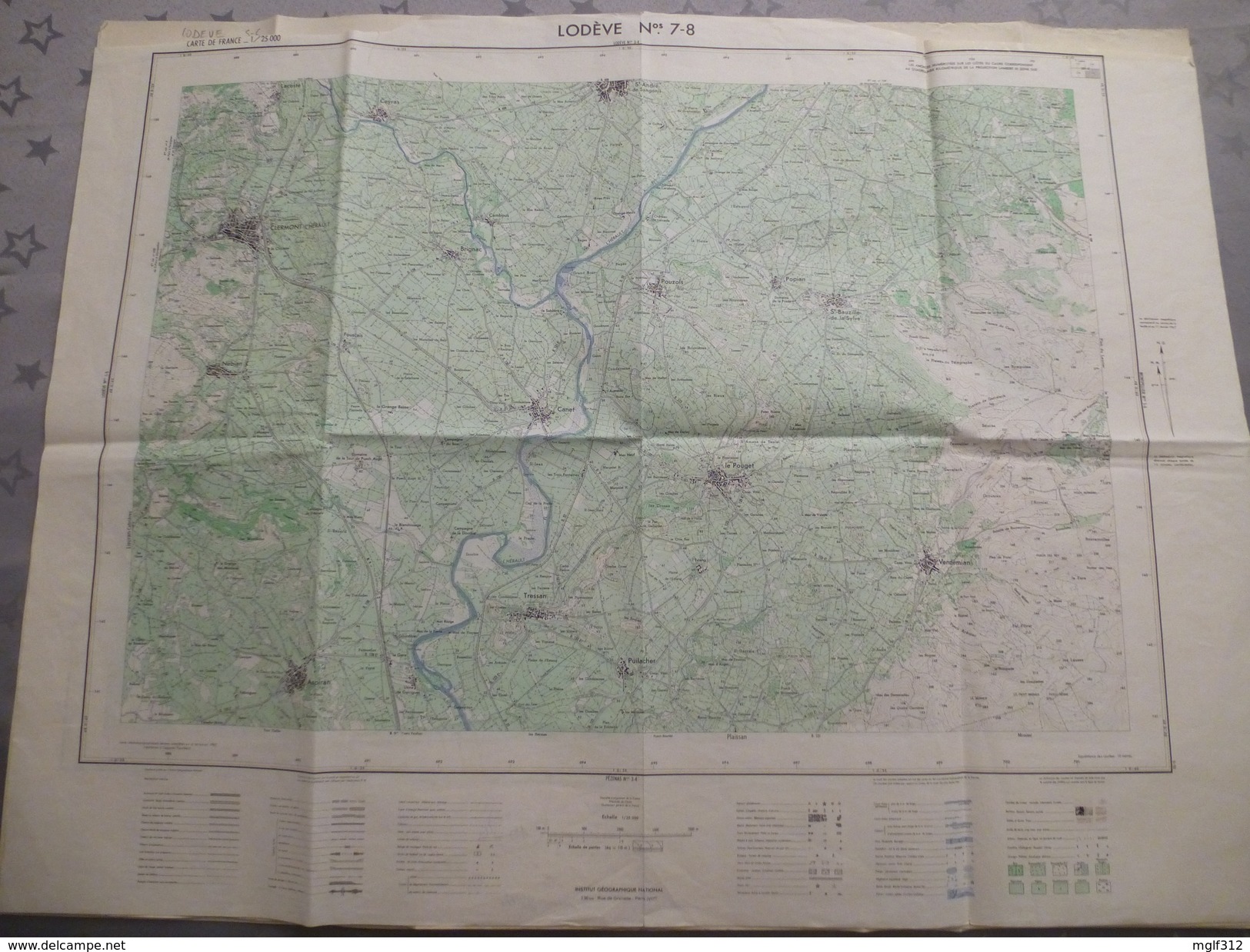 LODEVE (34) LOT De  3 CARTES  IGN Au 1/25000 - Détails Voir Les Scans - Topographical Maps