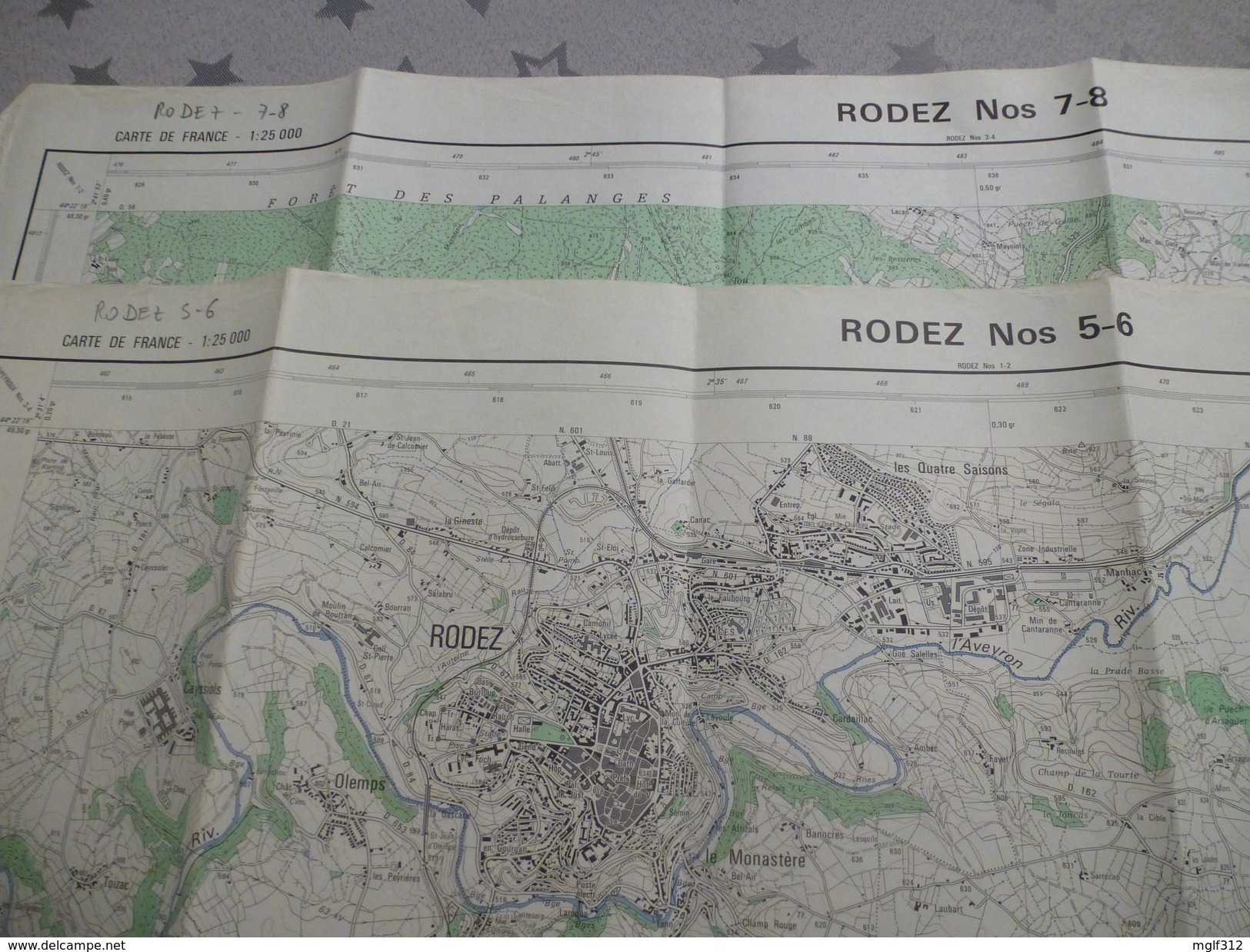 RODEZ (12) LOT De  2 CARTES  IGN Au 1/25000 - Détails Voir Les Scans - Topographical Maps