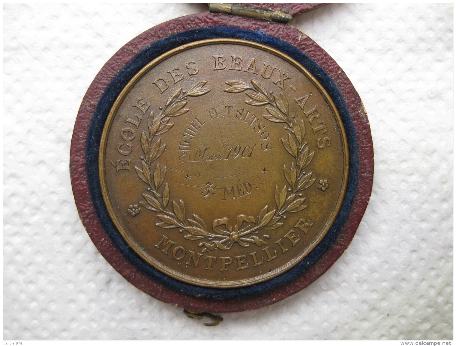 Hérault Médaille Les Beaux Arts De Montpellier, Attribué à Michel H. TSITSOS En 1901, Par GERBIER - Autres & Non Classés