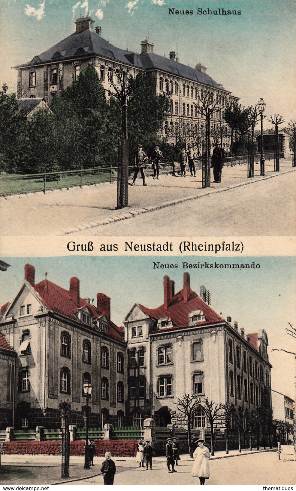 Thématiques Allemagne Grub Aus Neustadt Rheinpfalz Neues Bezirkskommando Neues Schulhaus - Sonstige & Ohne Zuordnung