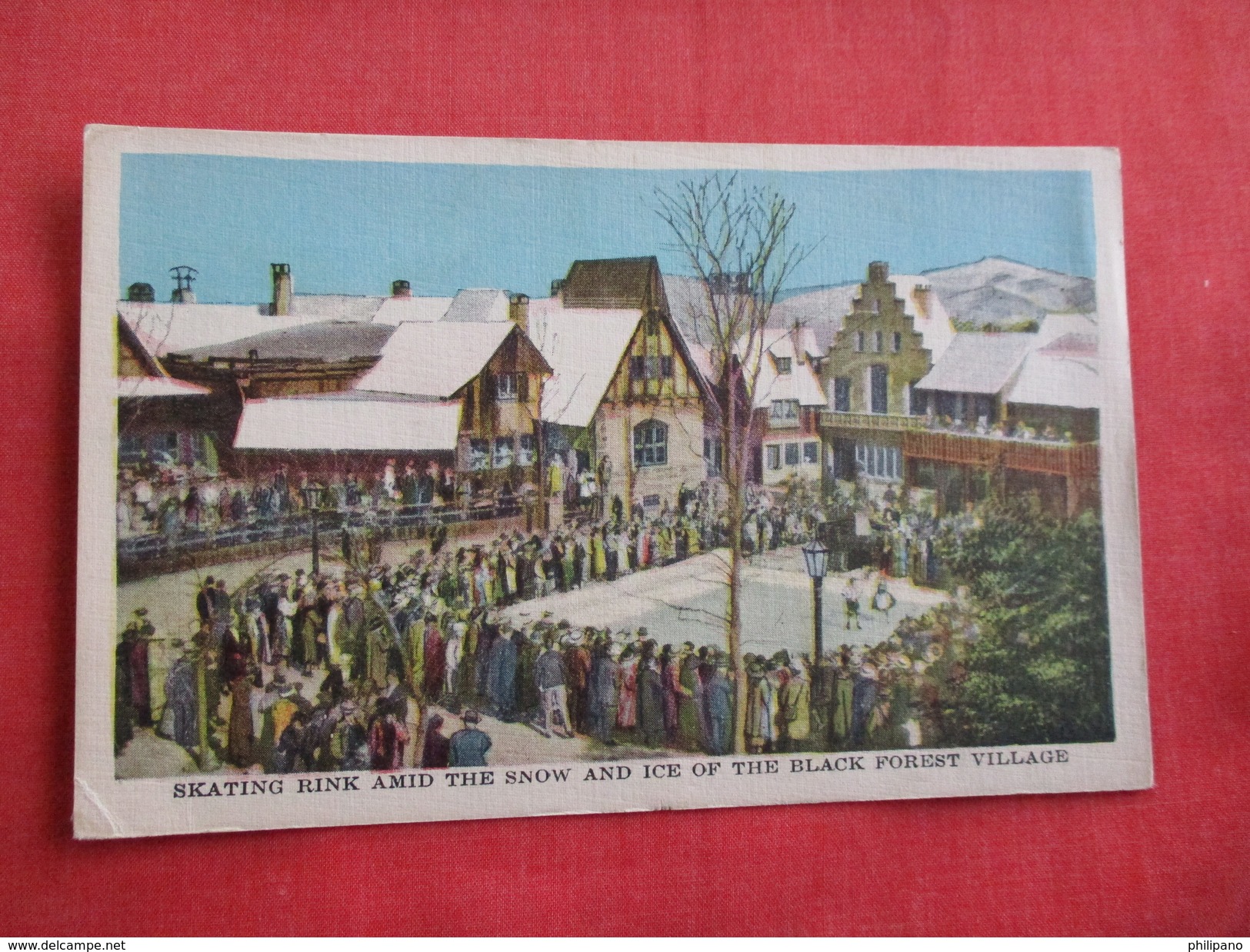 Skating Rink Amid The Snow & Ice Black Forest Village Chicago World Fair --  -----  Ref 2789 - Winter Sports