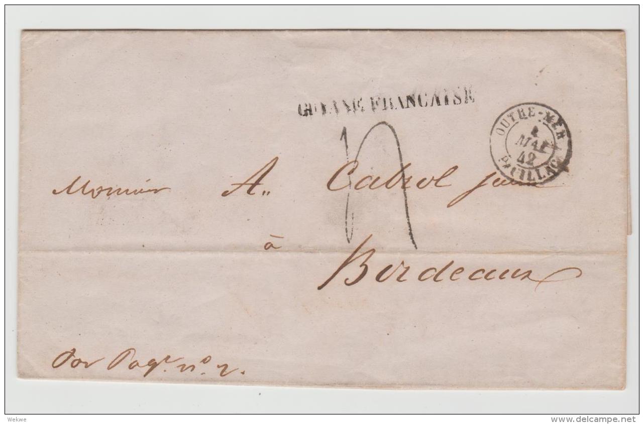 FDI017 / Guayane 1842, Brief - Briefe U. Dokumente