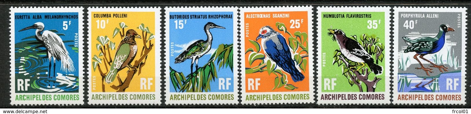 Comores, Yvert 63/68**, Scott 90/95**, MNH - Unused Stamps