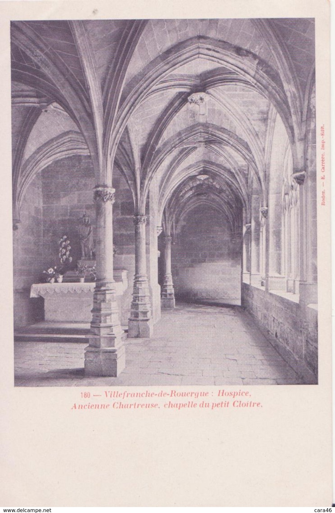 CPA - 180. Villefranche De Rouergue -  Hospice, Ancienne Chartreuse, Chapelle Du Petit Cloître - Villefranche De Rouergue