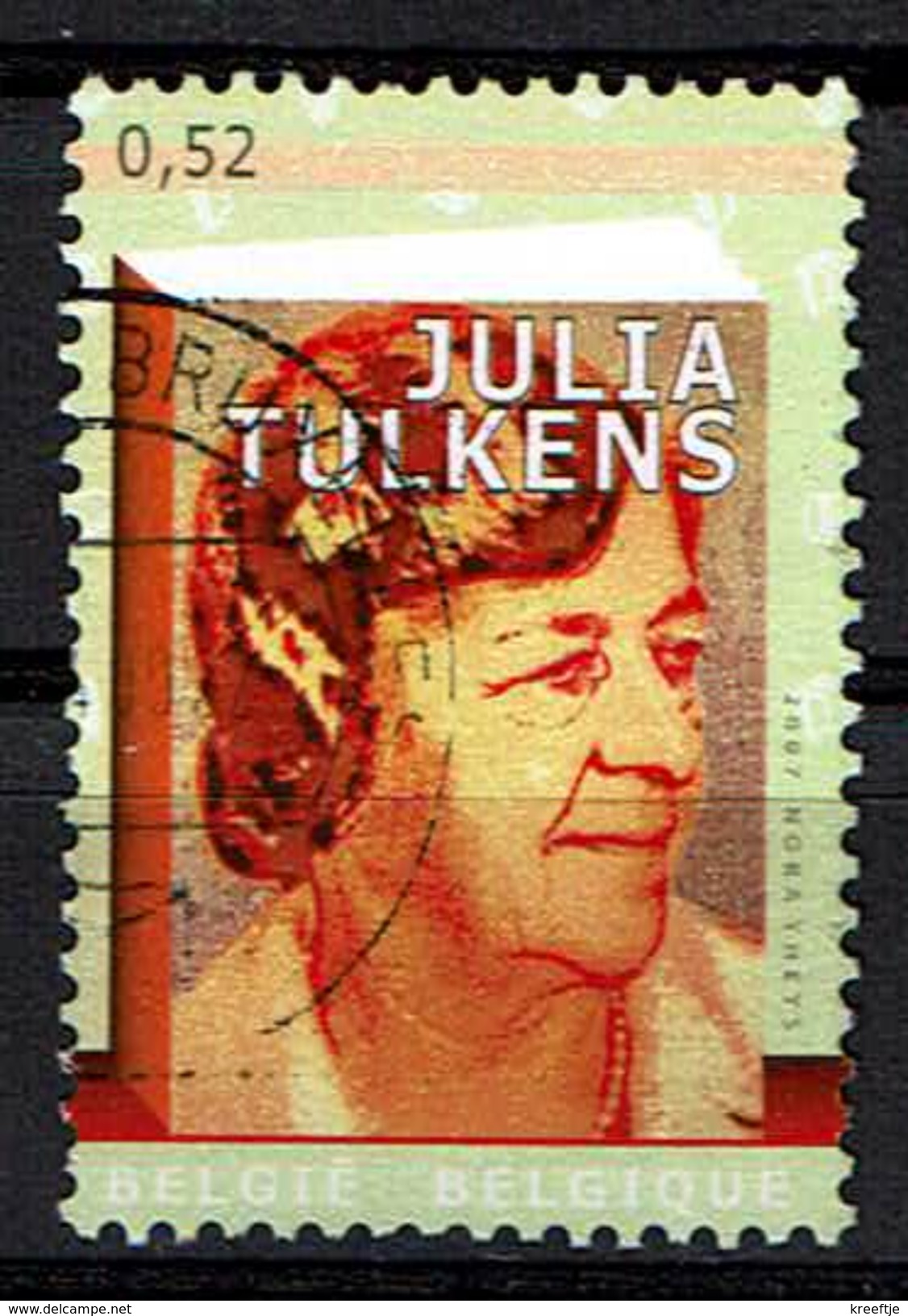 0,52 € Julia Tulkens Uit 2007 (OBP 3616 ) - Gebraucht