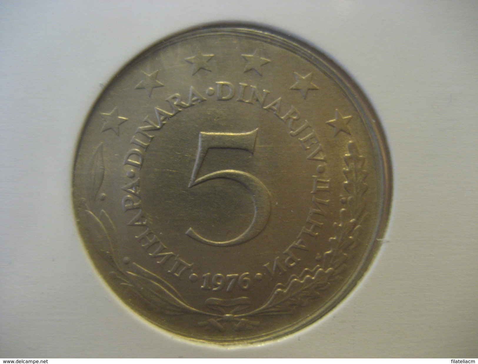 5 Dinar 1976 YUGOSLAVIA Yougoslavie Coin - Yugoslavia