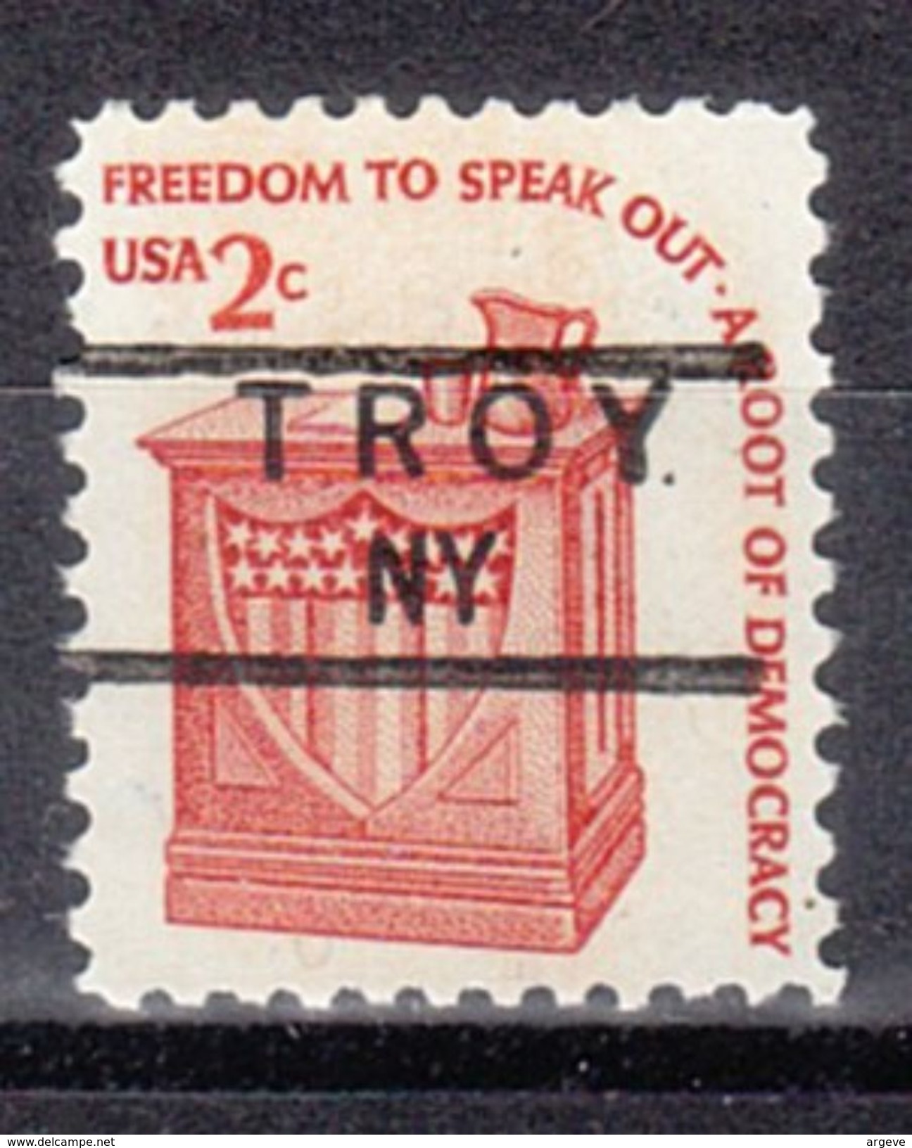 USA Precancel Vorausentwertung Preo, Locals New York, Troy 834,5 - Vorausentwertungen