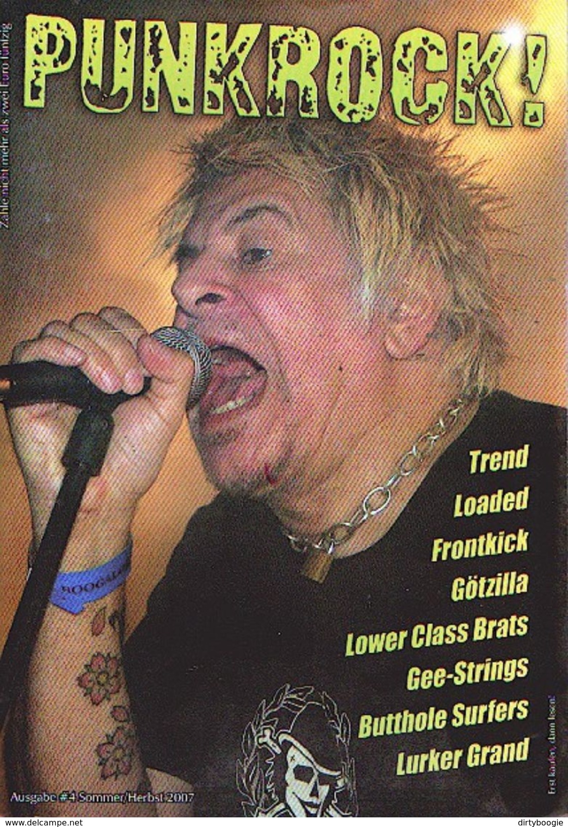 PUNKROCK ! - FANZINE - Charlie HARPER - LOADED - LOWER CLASS BRATS - GEE STRINGS - BUTTHOLE SURFERS - Musique