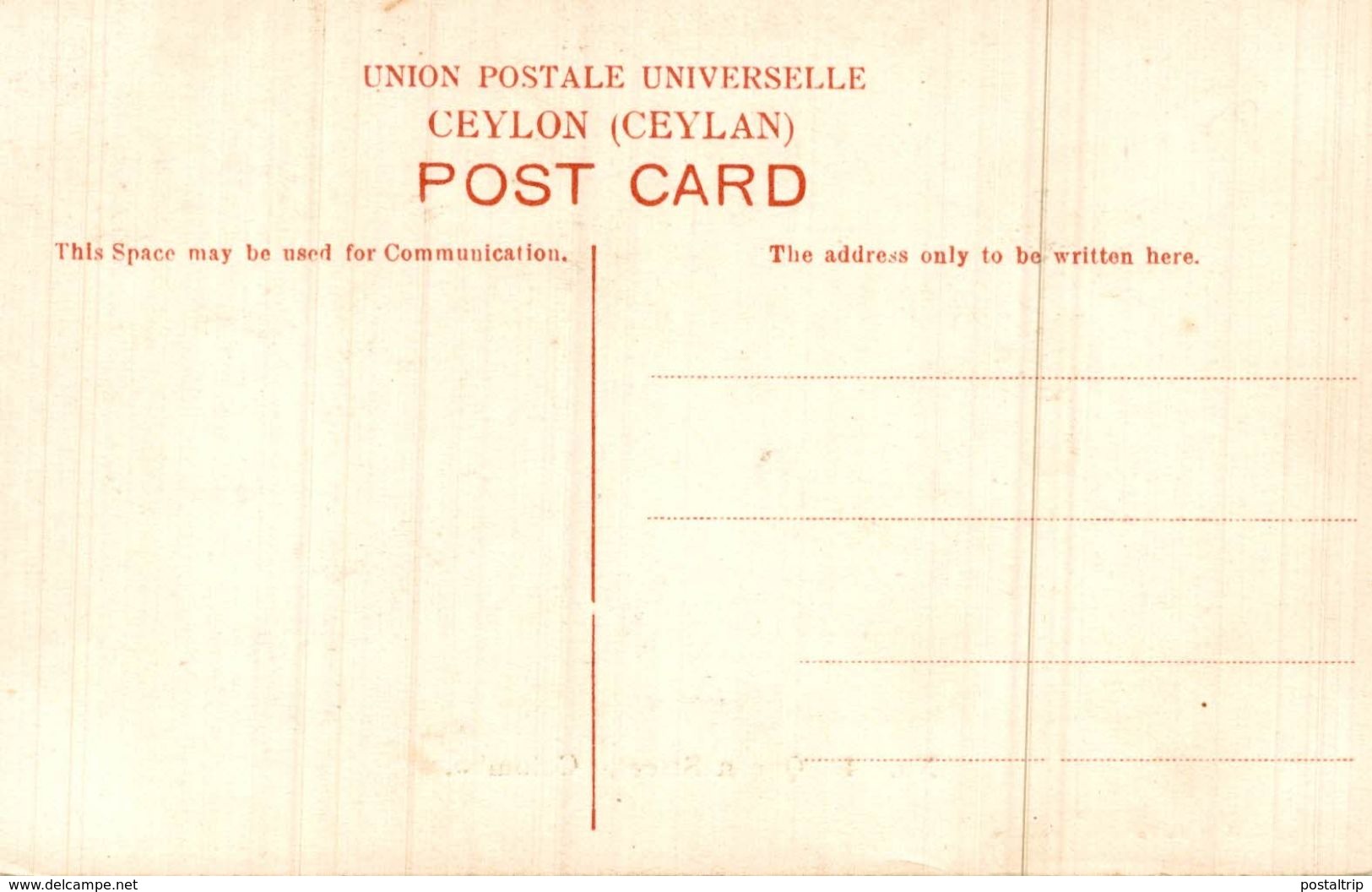 ASIE Asia - SRI LANKA ( Ceylon Ex CEYLAN ) QUEEN STREET COLOMBO - Sri Lanka (Ceilán)