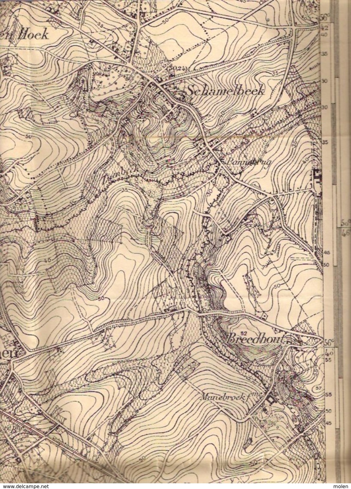 STAFKAART 31/5 Situatie 1865 SINT-KWINTENS-LENNIK GOOIK GAASBEEK LEERBEEK KESTER PEPINGEN BEERT HERFELINGEN LOMBEEK S275