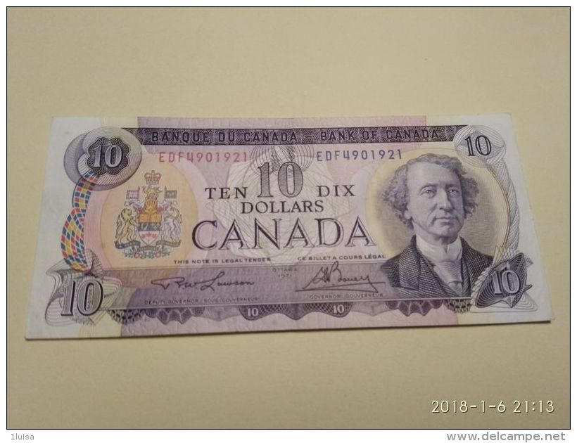 10 Dollars 1971 - Canada