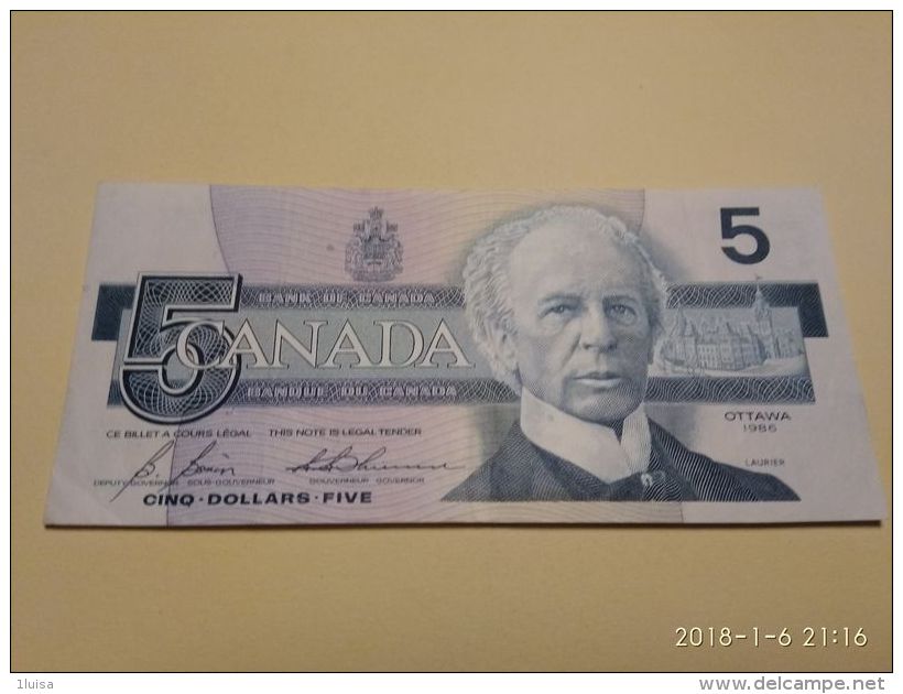 5 Dollars 1986 - Canada