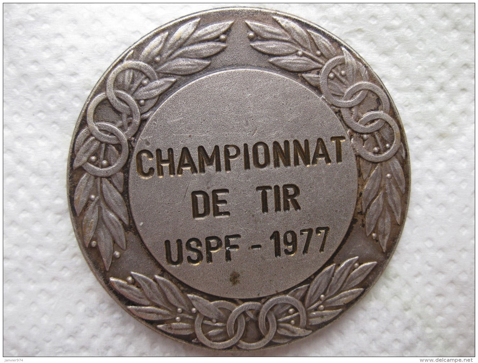 Médaille Bronze Championnat De Tir. USPF 1977 , Par Drago - Autres & Non Classés