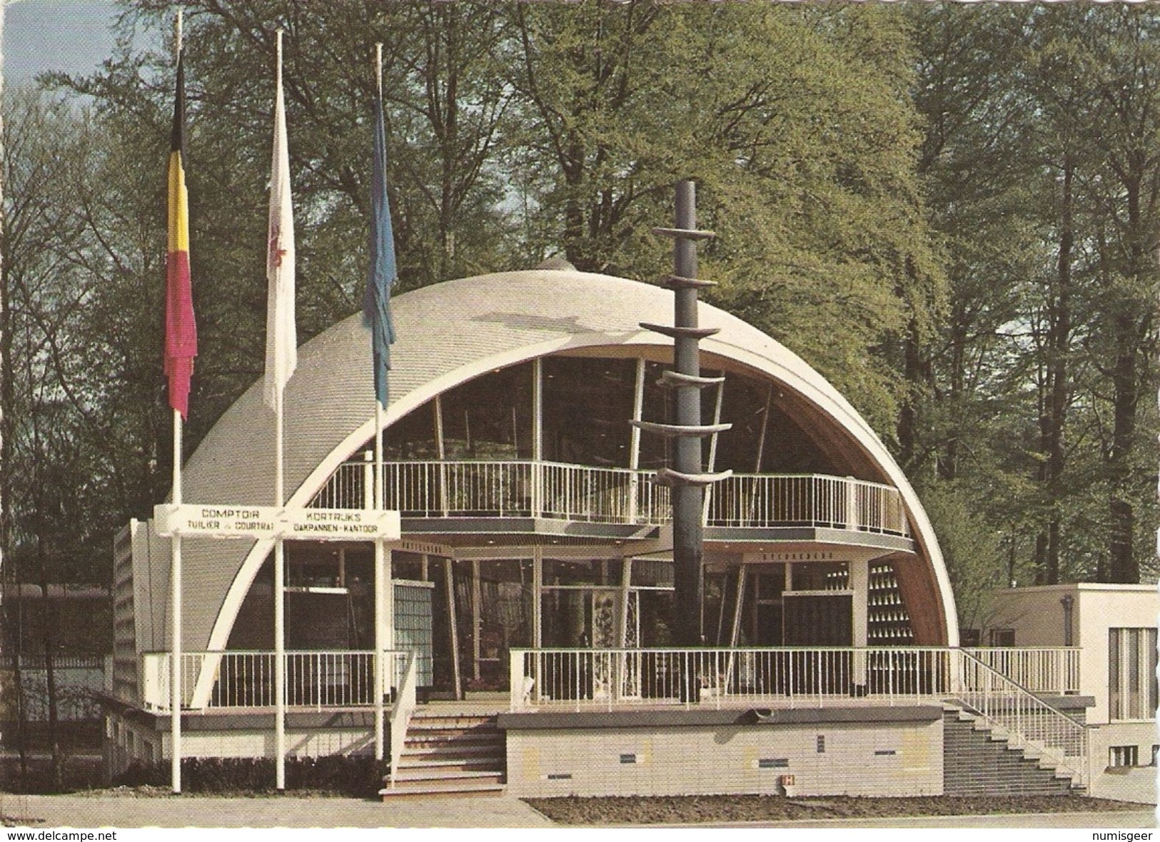 BRUXELLES  " EXPO 58 "  ---  Pavillon Du COMPTOIR TUILIER DE COURTRAI - Wereldtentoonstellingen