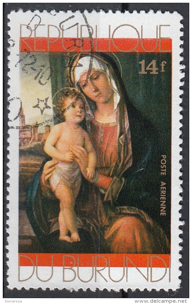 Burundi 1971 Sc. C153 "Madonna Col Bambino..." Quadro Dipinto Cima Da Conegliano Paintings CTO Tableaux  Christmas - Nuovi