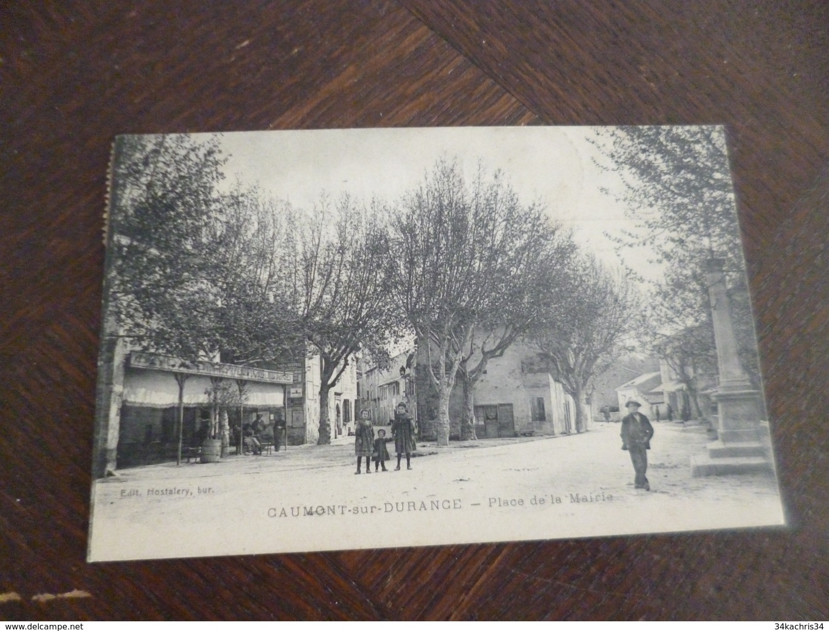 CPA 84 Vaucluse Caumont Sur Durance Place De La Mairie TBE - Caumont Sur Durance