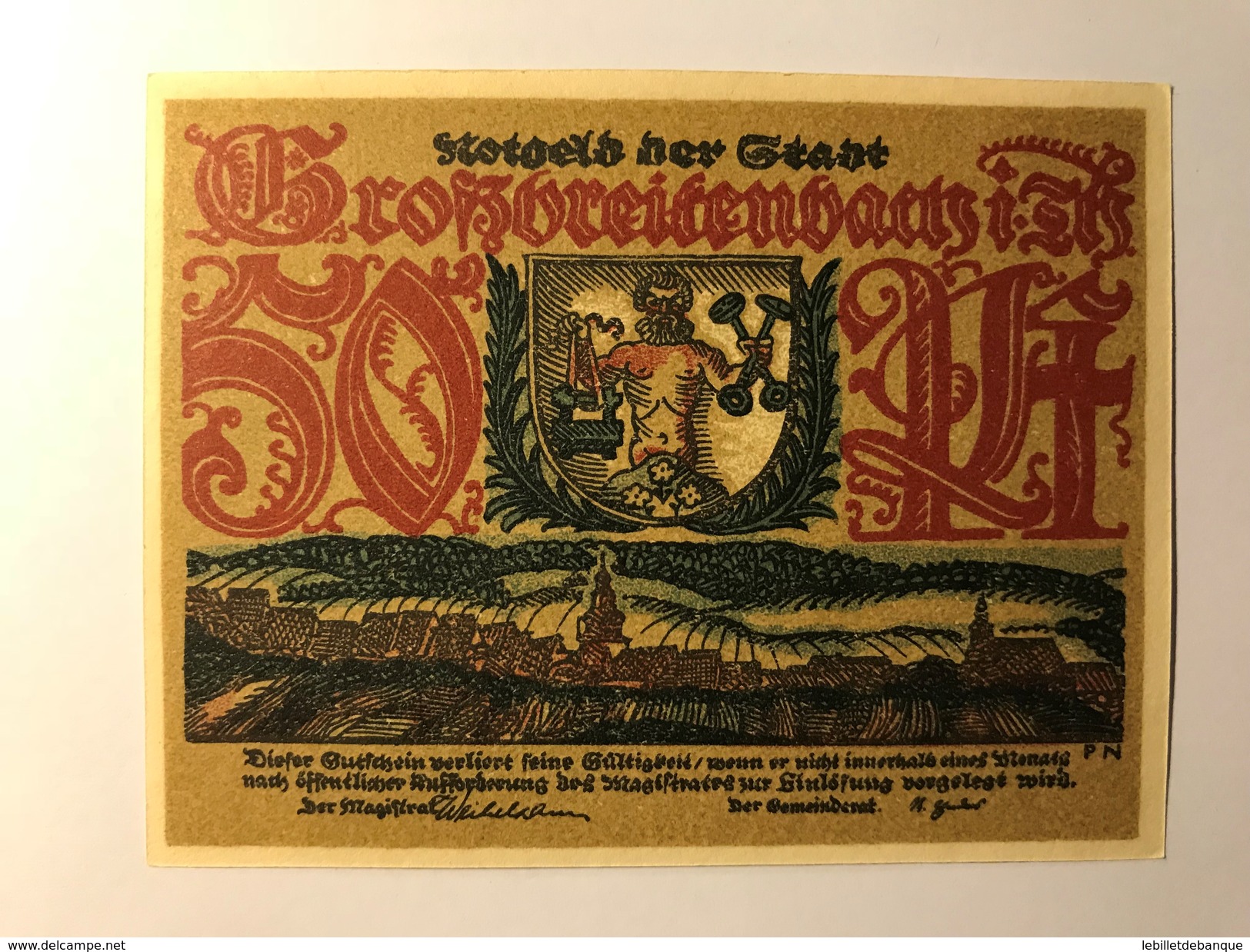 Allemagne Notgeld Grossbreitenbach 50 Pfennig - Collections