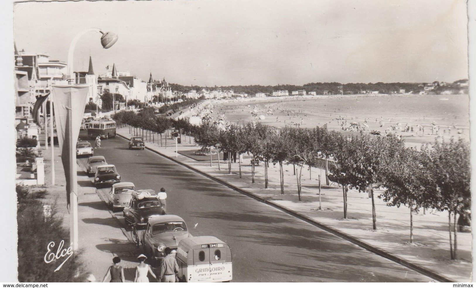 Carte Photo - Royan - Boulevard De La Plage E La Plage - 1963 - Royan