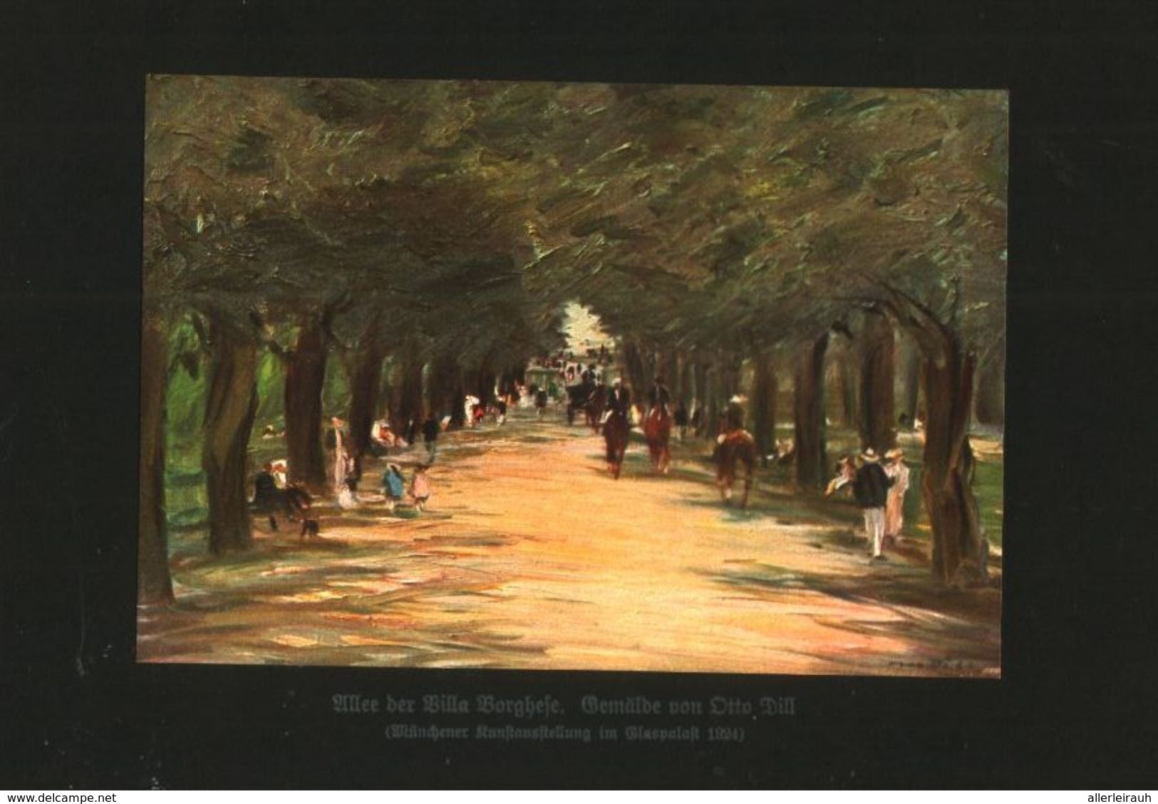 Allee Der Villa Borghese (nach Einem Gemälde Von Otto Dill)     / Druck, Entnommen Aus Zeitschrift /1924 - Empaques