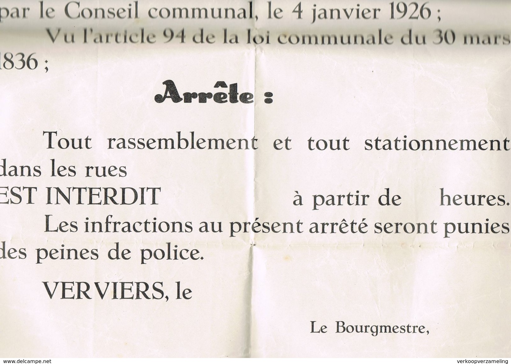 VERVIERS Ravitaillement nombre (7) carte de pain (10) avis de troubles (1) vaccination (1)