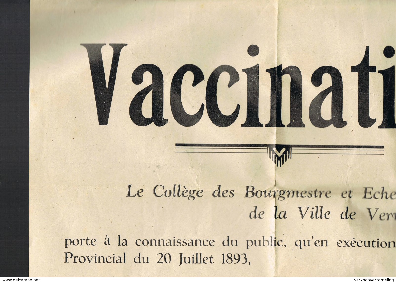 VERVIERS Ravitaillement nombre (7) carte de pain (10) avis de troubles (1) vaccination (1)