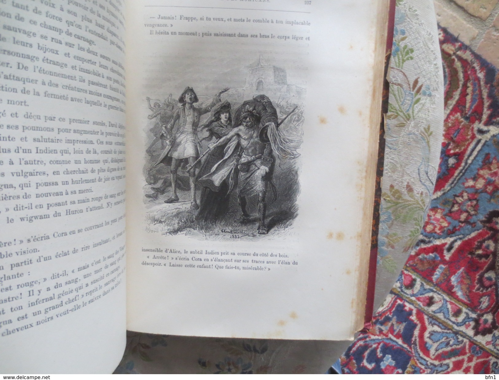 Cooper -1884- Le Dernier des Mohicans. Traduction de P. Louisy. Dessins de Andriolli - FIRMIN DIDOT