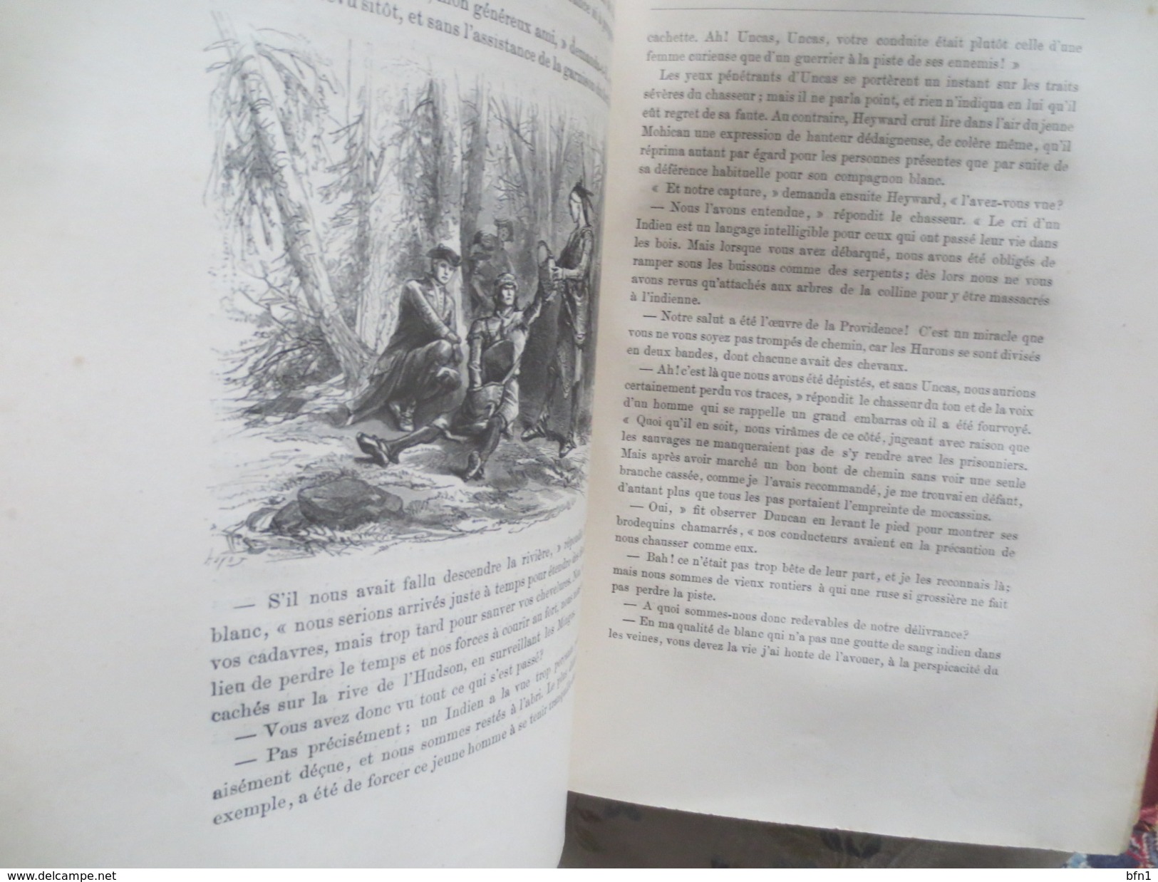 Cooper -1884- Le Dernier des Mohicans. Traduction de P. Louisy. Dessins de Andriolli - FIRMIN DIDOT