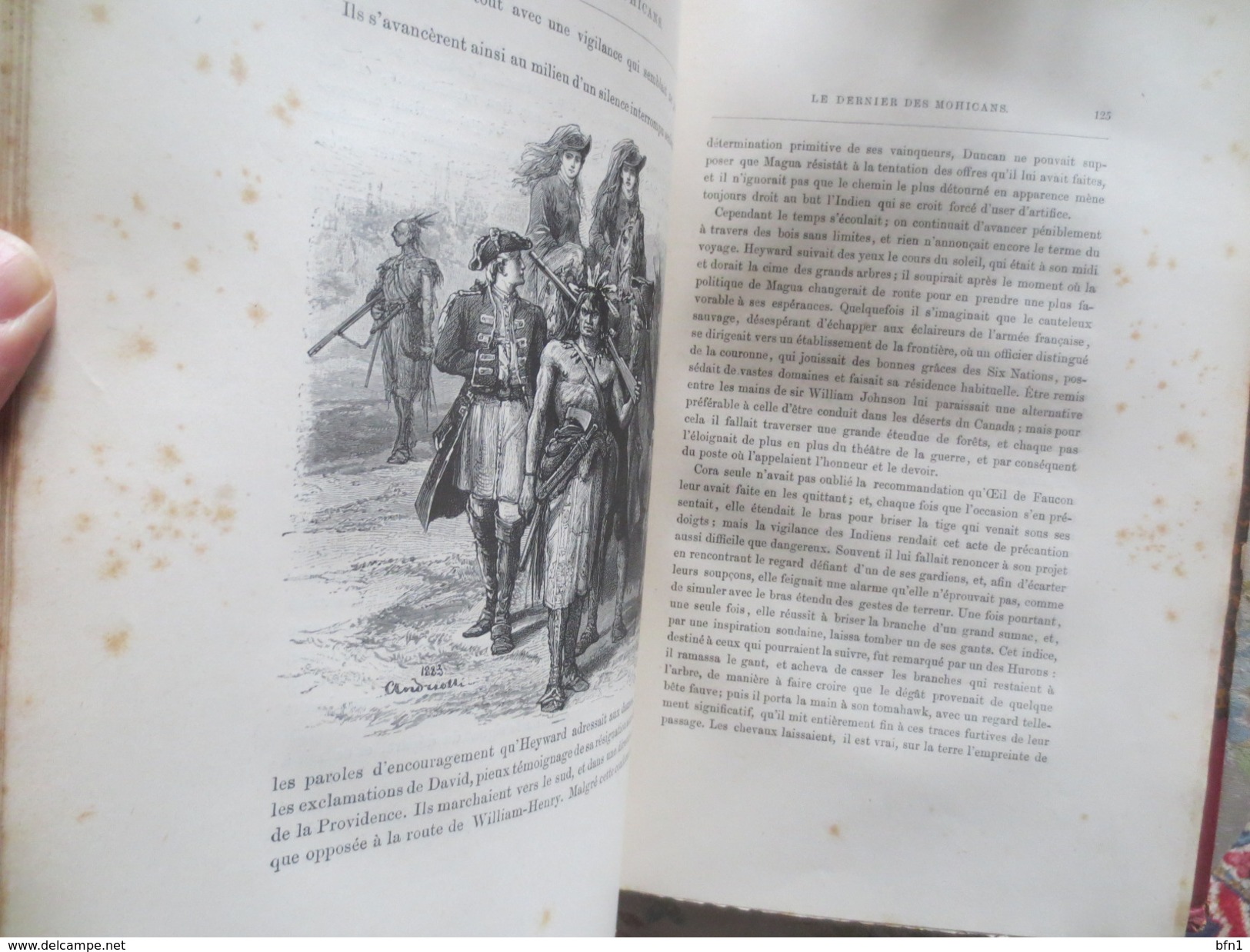 Cooper -1884- Le Dernier des Mohicans. Traduction de P. Louisy. Dessins de Andriolli - FIRMIN DIDOT