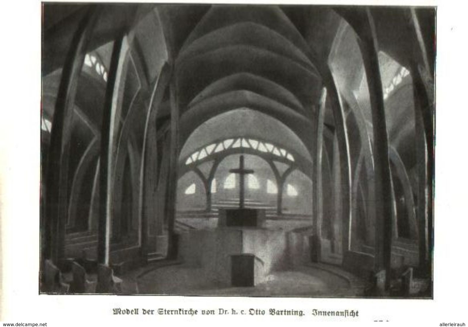 Modell Der Sternkirche (von Dr. Otto Bartning)  / Druck, Entnommen Aus Zeitschrift /1924 - Empaques