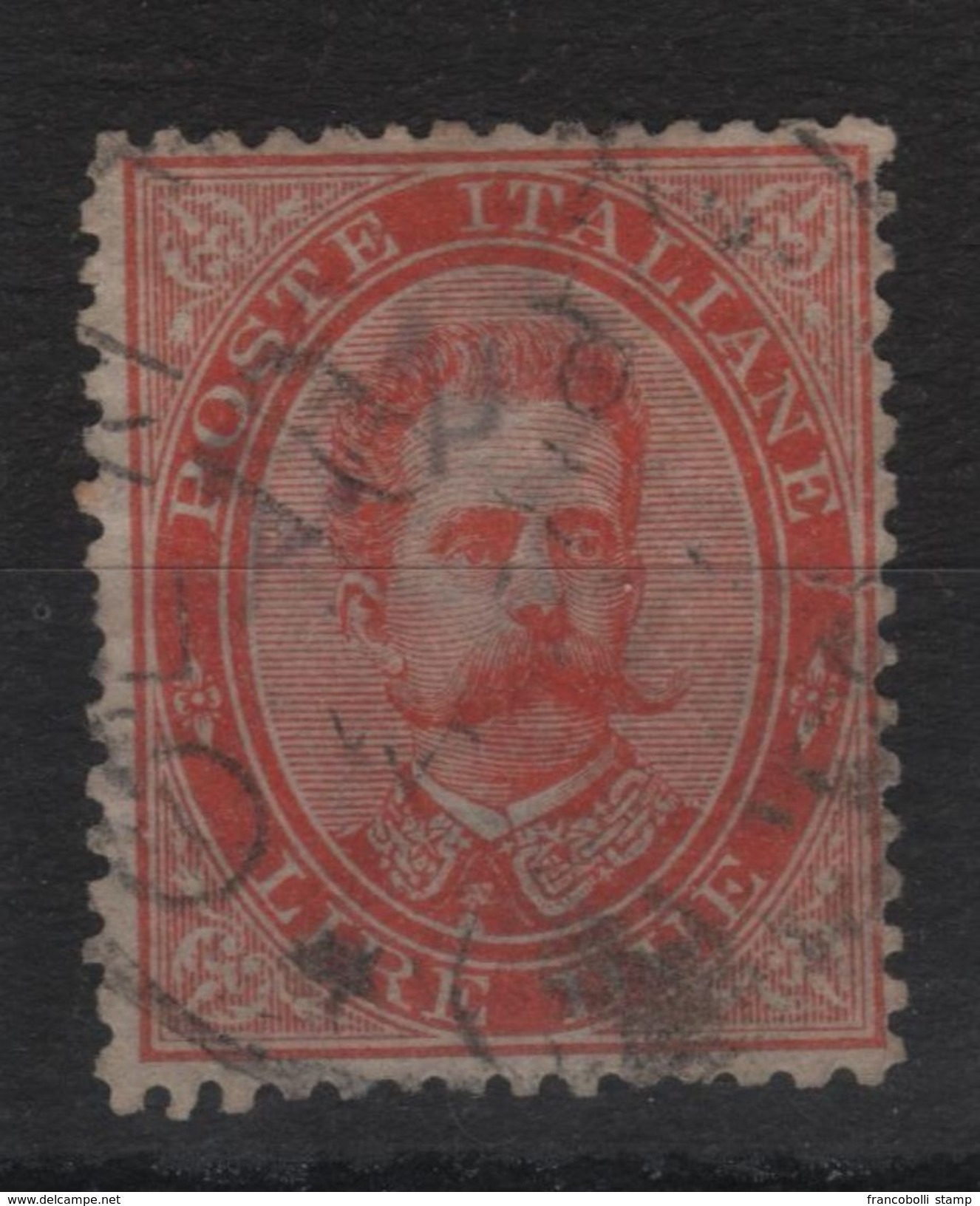 1879 Umberto 2 L. Us Firmato - Oblitérés